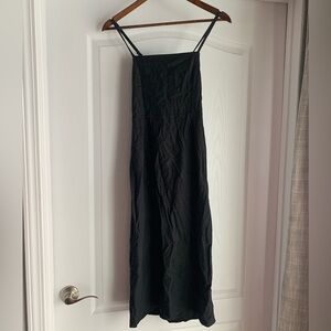 Wild fable NWT linen blend Black Spaghetti Strap Dress